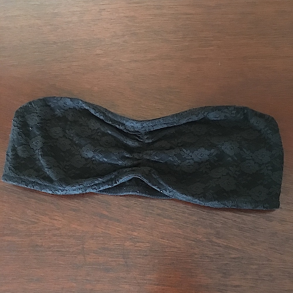Victoria’s Secret PINK Black Lace Bandeau